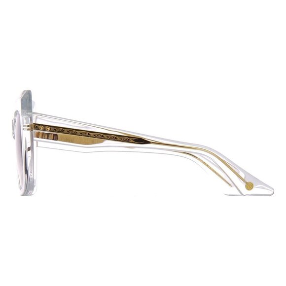 New DITA Telemaker Transparent Square DTS704 03 Sunglasses Women - Picture 3 of 5